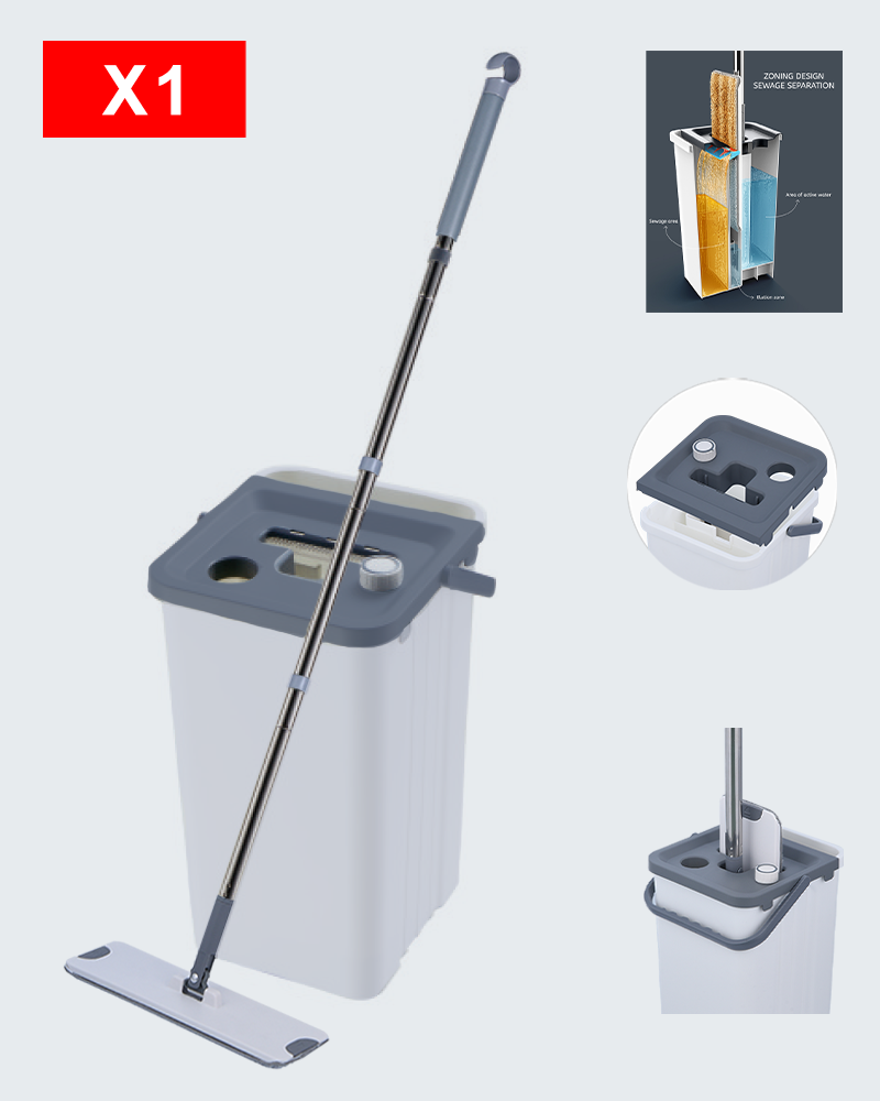 Súprava mopov na oddeľovanie čistej a špinavej vody